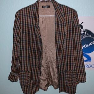 Vintage Plaid Blazer
